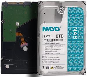 MDD 8TB 7200RPM 256MB Cache SATA 6.0Gb/s 3.5" NAS Hard Drive - 3 Year Warranty