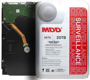 MDD 20TB 7200RPM 256MB Cache SATA 6.0Gb/s 3.5" Internal Surveillance Hard Drive