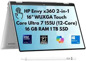 HP ENVY x360 2-in-1 16" WUXGA Touch Core Ultra 7 155U 16GB 1TB SSD Stylus W11P
