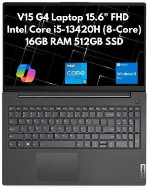 Lenovo V15 Gen 4 15.6" FHD 8-Core i5-13420H 16GB 512GB SSD Webcam Win 11 Pro Lenovo V15 Gen 4 15.6" FHD 8-Core i5-13420H 16GB 512GB SSD Webcam Win 11 Pro