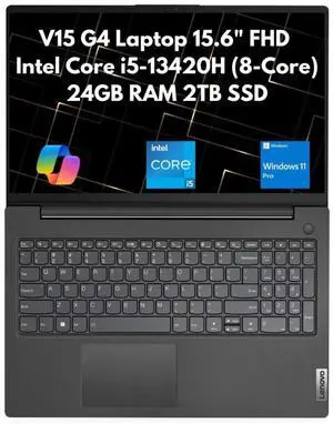 Lenovo V15 Gen 4 15.6" FHD 8-Core i5-13420H 24GB 2TB SSD Webcam Win 11 Pro Lenovo V15 Gen 4 15.6" FHD 8-Core i5-13420H 24GB 2TB SSD Webcam Win 11 Pro