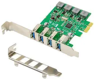X-MEDIA XM-PEX-U304S | 4-Port USB 3.0 Self-Powered PCI Express PCIe Adapter Card X-MEDIA XM-PEX-U304S | 4-Port USB 3.0 Self-Powered PCI Express PCIe Adapter Card