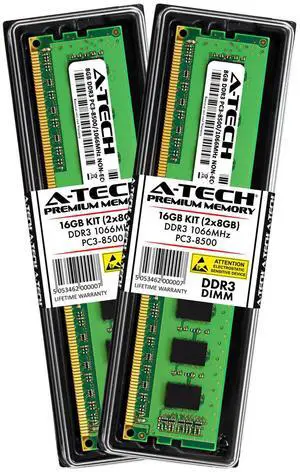 16GB KIT 2 x 8GB DIMM DDR3 NON-ECC PC3-8500 1066MHz 1066 MHz DDR-3 8G Ram Memory 16GB KIT 2 x 8GB DIMM DDR3 NON-ECC PC3-8500 1066MHz 1066 MHz DDR-3 8G Ram Memory