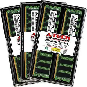 (NOT FOR HOME PC!) A-Tech 192GB 6x 32GB 4Rx4 PC4-17000L DDR4 2133 MHz ECC LRDIMM Server Memory RAM