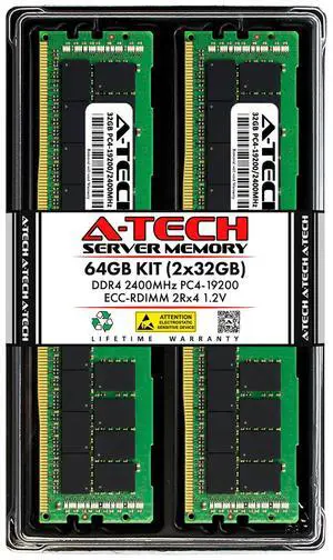 64GB 2x 32GB PC4-2400 RDIMM Dell PowerEdge R740 R440 M630 R640 FC830 Memory RAM 64GB 2x 32GB PC4-2400 RDIMM Dell PowerEdge R740 R440 M630 R640 FC830 Memory RAM