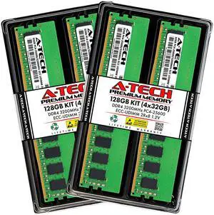 (NOT FOR HOME PC!) A-Tech 128GB 4x 32GB 2Rx8 PC4-25600 DDR4 3200MHz ECC UNB UDIMM Server Memory RAM (NOT FOR HOME PC!) A-Tech 128GB 4x 32GB 2Rx8 PC4-25600 DDR4 3200MHz ECC UNB UDIMM Server Memory RAM