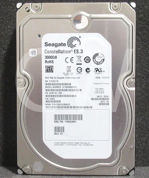 ST3000NM0033 Seagate CONSTELLATION 3TB 7200RPM 6Gbps 3.5" SATA HDD Hard Drive ST3000NM0033 Seagate CONSTELLATION 3TB 7200RPM 6Gbps 3.5" SATA HDD Hard Drive