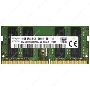 Hynix 16GB DDR4 2666MHz PC4-21300 2Rx8 SODIMM Laptop Memory RAM HMA82GS6JJR8N-VK Hynix 16GB DDR4 2666MHz PC4-21300 2Rx8 SODIMM Laptop Memory RAM HMA82GS6JJR8N-VK