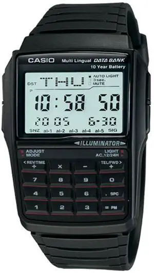 Casio Men's Quartz Illuminator Calculator Black Resin Band 41mm Watch DBC32-1A Casio Men's Quartz Illuminator Calculator Black Resin Band 41mm Watch DBC32-1A