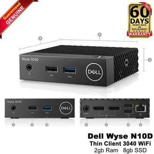 Dell Wyse 3040 N10D Thin Client Atom x5-Z8350 2GB Ram 8GB SSD ThinOS 5MXMG Dell Wyse 3040 N10D Thin Client Atom x5-Z8350 2GB Ram 8GB SSD ThinOS 5MXMG