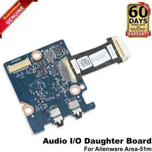 Lot of 5 Dell Alienware Area 51m Audio Ports IO Circuit Board 3FK2C X2PHX Lot of 5 Dell Alienware Area 51m Audio Ports IO Circuit Board 3FK2C X2PHX