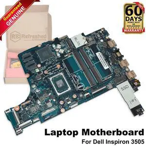 Dell Inspiron 3505 Motherboard AMD Athlon Silver 3050U 2.30GHz LA-K037P P43K1 Dell Inspiron 3505 Motherboard AMD Athlon Silver 3050U 2.30GHz LA-K037P P43K1