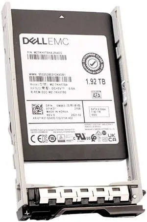 Dell 1.92TB SATA 6Gb/s MLC 3 DWPD 2.5" Enterprise SSD 071K37 G13 Dell 1.92TB SATA 6Gb/s MLC 3 DWPD 2.5" Enterprise SSD 071K37 G13