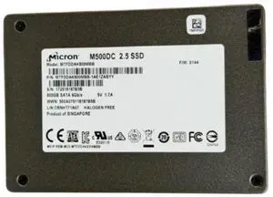 Micron M500DC 800GB 2.5" SATA III Enterprise SSD MTFDDAK800MBB 6Gb/s SFF SSD Micron M500DC 800GB 2.5" SATA III Enterprise SSD MTFDDAK800MBB 6Gb/s SFF SSD