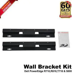 Dell PowerEdge R710 R610 T710 5000 Wall Bracket Kit Black T89D9 Dell PowerEdge R710 R610 T710 5000 Wall Bracket Kit Black T89D9