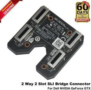 Dell Nvidia GeForce GTX SLI Bridge 2-Way Connector 900-52251-0100-000 C042 T9J8D Dell Nvidia GeForce GTX SLI Bridge 2-Way Connector 900-52251-0100-000 C042 T9J8D