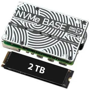 Pimoroni NVMe Base M.2 HAT PCIe Extension w/ 2 TB M.2 2280 Internal SSD Pimoroni NVMe Base M.2 HAT PCIe Extension w/ 2 TB M.2 2280 Internal SSD