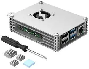 AAAwave Raspberry Pi Aluminum Case w/ Laminated Frame and Heat Sink Combo Kit AAAwave Raspberry Pi Aluminum Case w/ Laminated Frame and Heat Sink Combo Kit