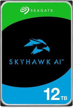 Seagate Skyhawk AI 12TB 3.5 Inch SATA 6Gb/s 256MB Cache Video Internal HDD Seagate Skyhawk AI 12TB 3.5 Inch SATA 6Gb/s 256MB Cache Video Internal HDD
