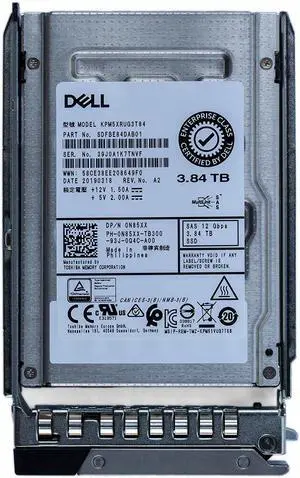 (NOT FOR HOME PC!) Dell N85XX 3.84TB SAS 12G RI 2.5" Solid State Drive KPM5XRUG3T84 SDFBE84DAB01 (NOT FOR HOME PC!) Dell N85XX 3.84TB SAS 12G RI 2.5" Solid State Drive KPM5XRUG3T84 SDFBE84DAB01