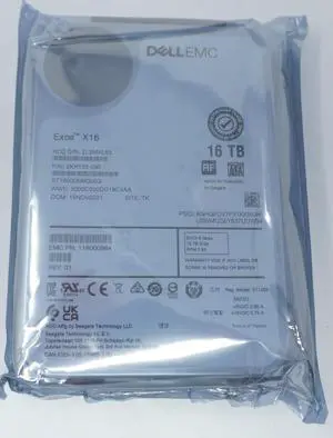 SEAGATE ST16000NM005G EXOS 16TB 3.5 SATA 6G 7.2K HDD Server Hard Drive SEAGATE ST16000NM005G EXOS 16TB 3.5 SATA 6G 7.2K HDD Server Hard Drive