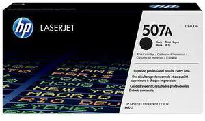 HP 507A Black Original LaserJet Toner Cartridge, ~5,500 pages, CE400A HP 507A Black Original LaserJet Toner Cartridge, ~5,500 pages, CE400A
