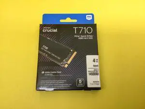 Crucial T710 4TB PCIe Gen5 NVMe M.2 2280 Internal SSD CT4000T710SSD8 Sealed Crucial T710 4TB PCIe Gen5 NVMe M.2 2280 Internal SSD CT4000T710SSD8 Sealed