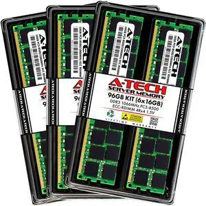 (NOT FOR HOME PC!) A-Tech 96GB 6x 16GB 4Rx4 PC3-8500R DDR3 1066MHz ECC RDIMM REG Server Memory RAM (NOT FOR HOME PC!) A-Tech 96GB 6x 16GB 4Rx4 PC3-8500R DDR3 1066MHz ECC RDIMM REG Server Memory RAM