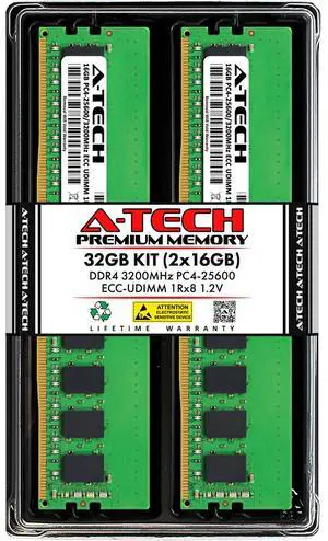 (NOT FOR HOME PC!) 32GB 2x 16GB PC4-3200 ECC UDIMM Dell PowerEdge R250 R350 T150 T350 Memory RAM (NOT FOR HOME PC!) 32GB 2x 16GB PC4-3200 ECC UDIMM Dell PowerEdge R250 R350 T150 T350 Memory RAM