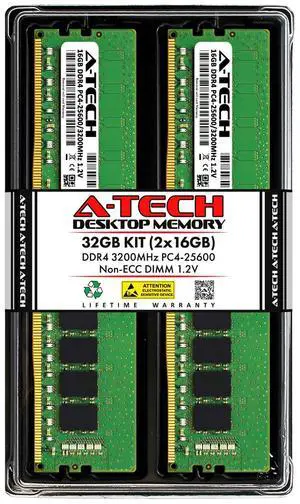 32GB 2x 16GB DDR4-3200 Dell OptiPlex 3000 SFF 7000 SFF 7010 SFF Memory RAM 32GB 2x 16GB DDR4-3200 Dell OptiPlex 3000 SFF 7000 SFF 7010 SFF Memory RAM