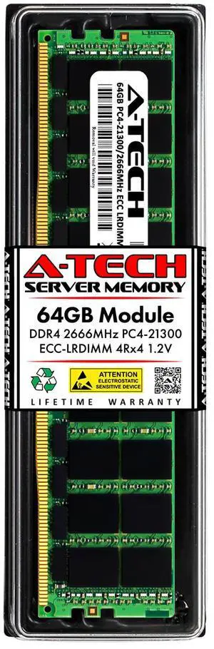 (NOT FOR HOME PC!) 64GB DDR4 PC4-21300L ECC LRDIMM Replacement for Lenovo 01AG622 Server Memory RAM (NOT FOR HOME PC!) 64GB DDR4 PC4-21300L ECC LRDIMM Replacement for Lenovo 01AG622 Server Memory RAM
