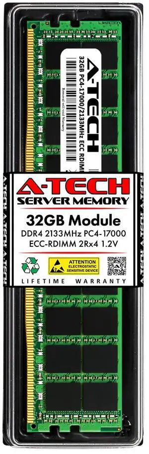 (NOT FOR HOME PC!) 32GB DDR4 PC4-17000R ECC RDIMM (Replacement for HP 752370-091) Server Memory RAM (NOT FOR HOME PC!) 32GB DDR4 PC4-17000R ECC RDIMM (Replacement for HP 752370-091) Server Memory RAM