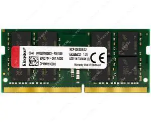 Kingston 32GB DDR4 2666 MHz PC4-21300 2Rx8 SODIMM Laptop Memory RAM KCP426SD8/32 Kingston 32GB DDR4 2666 MHz PC4-21300 2Rx8 SODIMM Laptop Memory RAM KCP426SD8/32