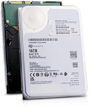 (NOT FOR HOME PC!) Seagate/IBM Exos X16 16TB ST16000NM002G 7.2K RPM SAS 12Gb/s 3.5" Enterprise HDD (NOT FOR HOME PC!) Seagate/IBM Exos X16 16TB ST16000NM002G 7.2K RPM SAS 12Gb/s 3.5" Enterprise HDD