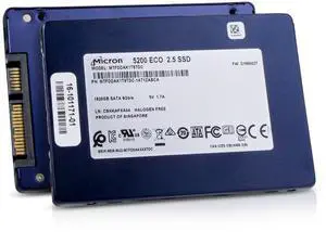 Micron 5200 ECO 1.92TB MTFDDAK1T9TDC SATA 6Gb/s 3D TLC 1 DWPD 2.5" SSD Micron 5200 ECO 1.92TB MTFDDAK1T9TDC SATA 6Gb/s 3D TLC 1 DWPD 2.5" SSD