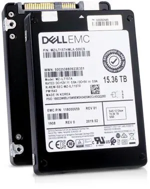 (NOT FOR HOME PC!) Dell/Samsung PM1643 15.36TB MZILT15THMLA SAS 12Gb/s 3D TLC 1 DWPD 2.5" SSD (NOT FOR HOME PC!) Dell/Samsung PM1643 15.36TB MZILT15THMLA SAS 12Gb/s 3D TLC 1 DWPD 2.5" SSD