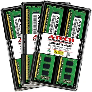 (NOT FOR HOME PC!) A-Tech 48GB 6x 8GB PC3-14900E ECC Unbuffered DDR3 1866MHz DIMM Server Memory RAM (NOT FOR HOME PC!) A-Tech 48GB 6x 8GB PC3-14900E ECC Unbuffered DDR3 1866MHz DIMM Server Memory RAM