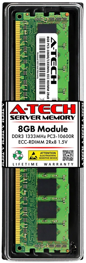 (NOT FOR HOME PC!) 8GB DDR3 PC3-10600R ECC RDIMM Replacement for Adata ADDE1333W8G9-BMIE Memory RAM (NOT FOR HOME PC!) 8GB DDR3 PC3-10600R ECC RDIMM Replacement for Adata ADDE1333W8G9-BMIE Memory RAM