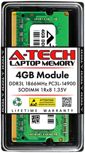 4GB DDR3 PC3-14900 SODIMM (Replacement for Crucial CT51264BF186DJ) Memory RAM