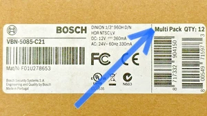 Lot of 12 Bosch VBN-5085-C21 AN 5000 960H Indoor WDR Box Analog Camera No Lens Lot of 12 Bosch VBN-5085-C21 AN 5000 960H Indoor WDR Box Analog Camera No Lens