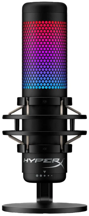 HyperX QuadCast S - USB Microphone - RGB Lighting - Black-Grey