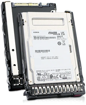 Kioxia 12.8TB KCD8XPUG12T8 3 DWPD PCIe Gen5.0 x4 U.3 NVMe 2.5" SSD HP Gen11 Tray Kioxia 12.8TB KCD8XPUG12T8 3 DWPD PCIe Gen5.0 x4 U.3 NVMe 2.5" SSD HP Gen11 Tray