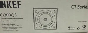 KEF Ci200QS Square In-Wall Uni-Q Driver Loudspeaker (Each) KEF Ci200QS Square In-Wall Uni-Q Driver Loudspeaker (Each)