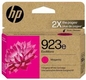 HP EvoMore 923e Original High Yield Inkjet Ink Cartridge Magenta 1 Pack 4K0T5LN