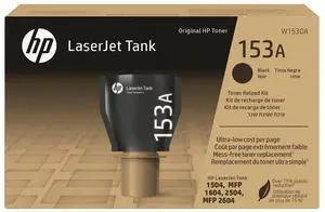HP 153A Black Original LaserJet Tank Toner Reload Kit, ~2,500 pages, W1530A