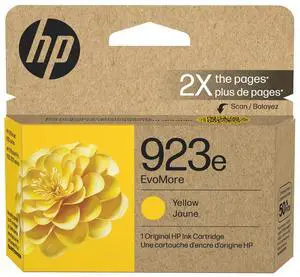 HP EvoMore 923e Original High Yield Inkjet Ink Cartridge Yellow 1 Pack 4K0T6LN