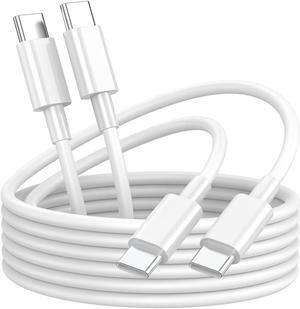 USB C to USB C Charging Cable for Apple iPhone 15 Charger Fast 6ft Long USBC to USB-C Power Cord for iPhone 15 Pro Max/ Air 13 inch/IPad Pro/Air/10th/4/5 Type C 2Pack 6 ft 60W
