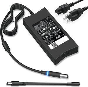 PA-4E 130W Laptop Charger (2Tips 7.4 and 4.5mm) Compatible with Dell XPS 15 Charger,Dell Inspiron 7559 Charger,Dell Precision 5510 Charger,Dell 130W AC Adapter,Dell Docking Station Power Cord