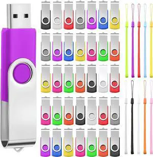 50 Pack USB Flash Drives Bulk with Lanyards USB 2.0 Thumb Drive Swivel Storage Flash Drive Pack Bulk with LED Light for Data Storage Backup 10 Colors (256 MB) 50 Pack USB Flash Drives Bulk with Lanyards USB 2.0 Thumb Drive Swivel Storage Flash Drive Pack Bulk with LED Light for Data Storage Backup 10 Colors (256 MB)
