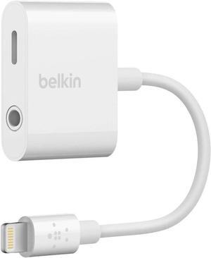 RockStar Lightning Audio Cable and Charger for iPhone 14 13 12 11 10 - White